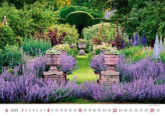 Gardens 2027, nástěnný kalendář, prodloužená záda