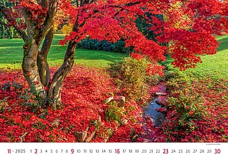 Gardens 2027, nástěnný kalendář, prodloužená záda