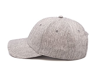 GARETA Sportovní šestipanelová kšiltovka s vyztuženým čelem, šedá