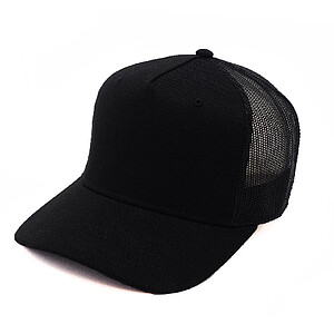 GEITA pětipanelová kšiltovka ve stylu snapback, černá
