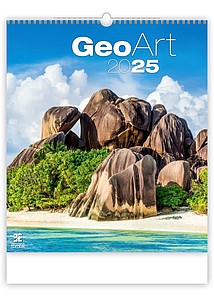 Geo Art 2025, nástěnný kalendář, prodloužená záda