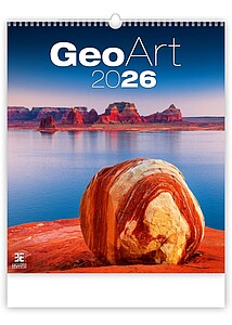 Geo Art 2026, nástěnný kalendář, prodloužená záda - reklamní kalendáře