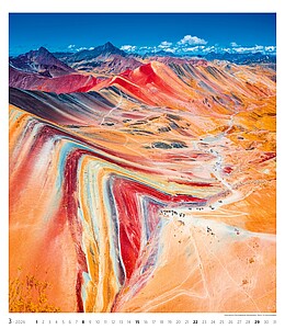 Geo Art 2027, nástěnný kalendář, prodloužená záda