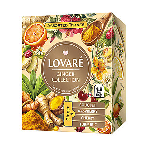 GIMIRO LOVARÉ Ginger collection 57,6g (32 sáčků, kolekce čajů)