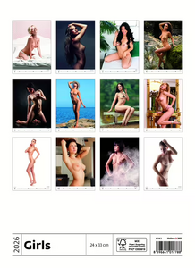 Girls nástěnný kalendář 2027
