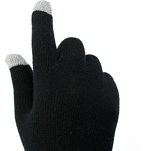 GLOVES Rukavice s úpravou pro kapacitní displeje, černá - reklamní rukavice