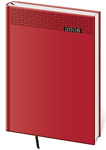 Gommato 2026 diář týdenní B5, červený - diář s vlastním potiskem