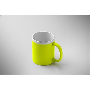 GURIO Keramický hrnek 300 ml, neonově žlutá