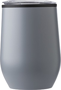 HEFROS Cestovní hrnek z nerezové oceli, 300 ml, šedá - reklamní předměty