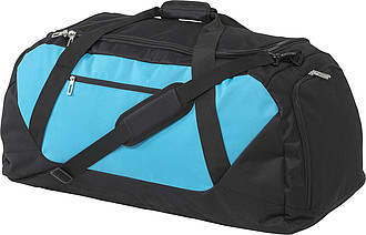 HELARA Velká sportovní cestovní taška, černá/světle modrá
