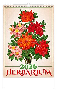 Herbarium 2026, nástěnný kalendář, prodloužená záda - reklamní kalendáře
