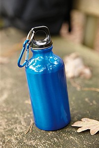 Hliníková láhev na pití, 0,4 l, modrá