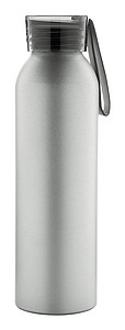 Hliníková láhev na pití, 650ml, s černým víčkem