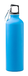 Hliníková láhev na pití, 750ml, matný povrch, modrá - reklamní předměty