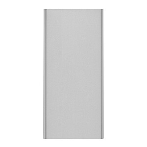 Hliníková powerbanka 10 000 mAh, stříbrná