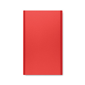 Hliníková powerbanka 4000mAh, červená