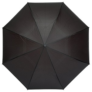 Holový deštník, automatický s opačným otvíráním, černo modrý