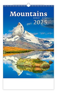 Hory 2025, nástěnný kalendář, prodloužená záda - reklamní kalendáře