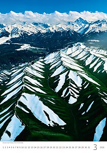 Hory 2027, nástěnný kalendář, prodloužená záda