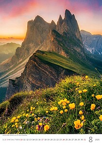 Hory 2027, nástěnný kalendář, prodloužená záda