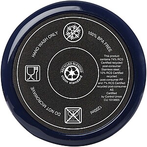 Hrnek s brčkem 1200ml, námořní modrá