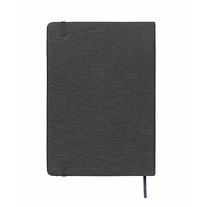 ILEMO Zápisník A5 se stojánkem na telefon s RPET deskami, tmavě námořní modrá