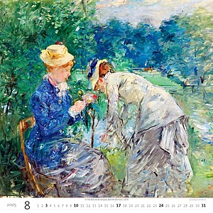 Impressionism 2025, nástěnný kalendář, prodloužená záda