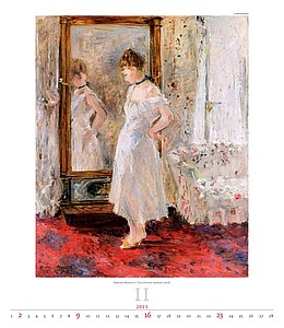 Impressionism 2026, nástěnný kalendář, prodloužená záda