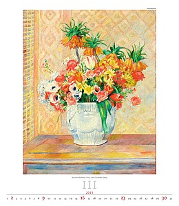 Impressionism 2026, nástěnný kalendář, prodloužená záda