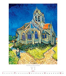 Impressionism 2026, nástěnný kalendář, prodloužená záda
