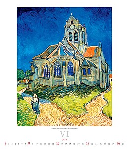 Impressionism 2027, nástěnný kalendář, prodloužená záda