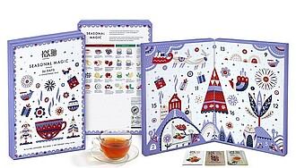 JAFTEA Seasonal Magic Christmas Calendar 24x4 sáčků