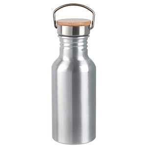 Jednostěnná hliníková láhev na pití, 550ml, stříbrná