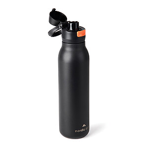 Jednostěnná láhev na vodu Nordic Drift 750 ml z RCS, černá