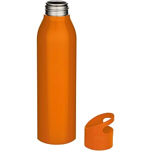 Jednostěnná láhev na vodu z recyklované nerezové oceli 650ml, oranžová