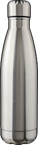 Jednostěnná nerezová lahev 650 ml, stříbrná