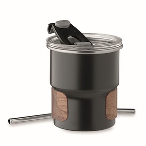 Jednostěnný pohárek 260 ml, černá