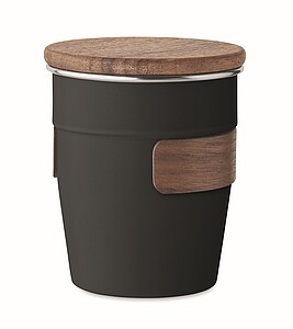 Jednostěnný termohrnek, 350 ml, černá