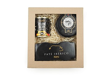 JUSTON - dárková sada olivy, sýr a paté