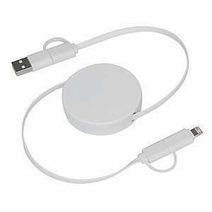 Kabel pro nabíjení a přenos dat, bílá