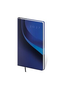 Kapesní diář Vario 2 BLUE WAVE 2027 - reklamní kalendáře