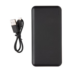 Kapesní powerbanka s vysokou hustotou baterie 10 000 mAh, černá
