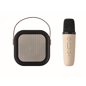 Karaoke set s reproduktorem, béžová
