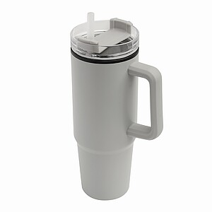 KEFALON Dvoustěnný XXL termohrnek, 900 ml, světle šedá