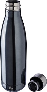 KELANA Dvoustěnná termoska z recyklované nerezové oceli 500 ml, černá