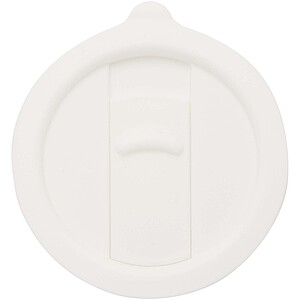 Keramický hrnek s plastovým víkem 450ml, bílá