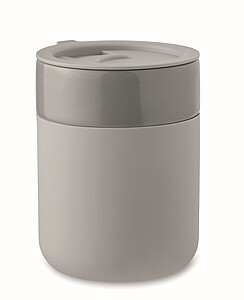 Keramický pohárek 330 ml, šedá - reklamní předměty