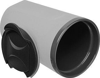 Keramický pohárek 400 ml, šedá