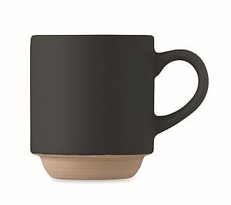 Keramický stohovatelný hrnek 170ml, černá