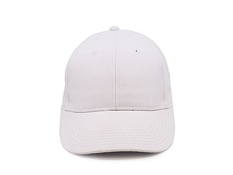 Klasická šestipanelová kšiltovka s přezkou, bílá
